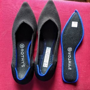 Rothy's The Point Solid Black 9.5